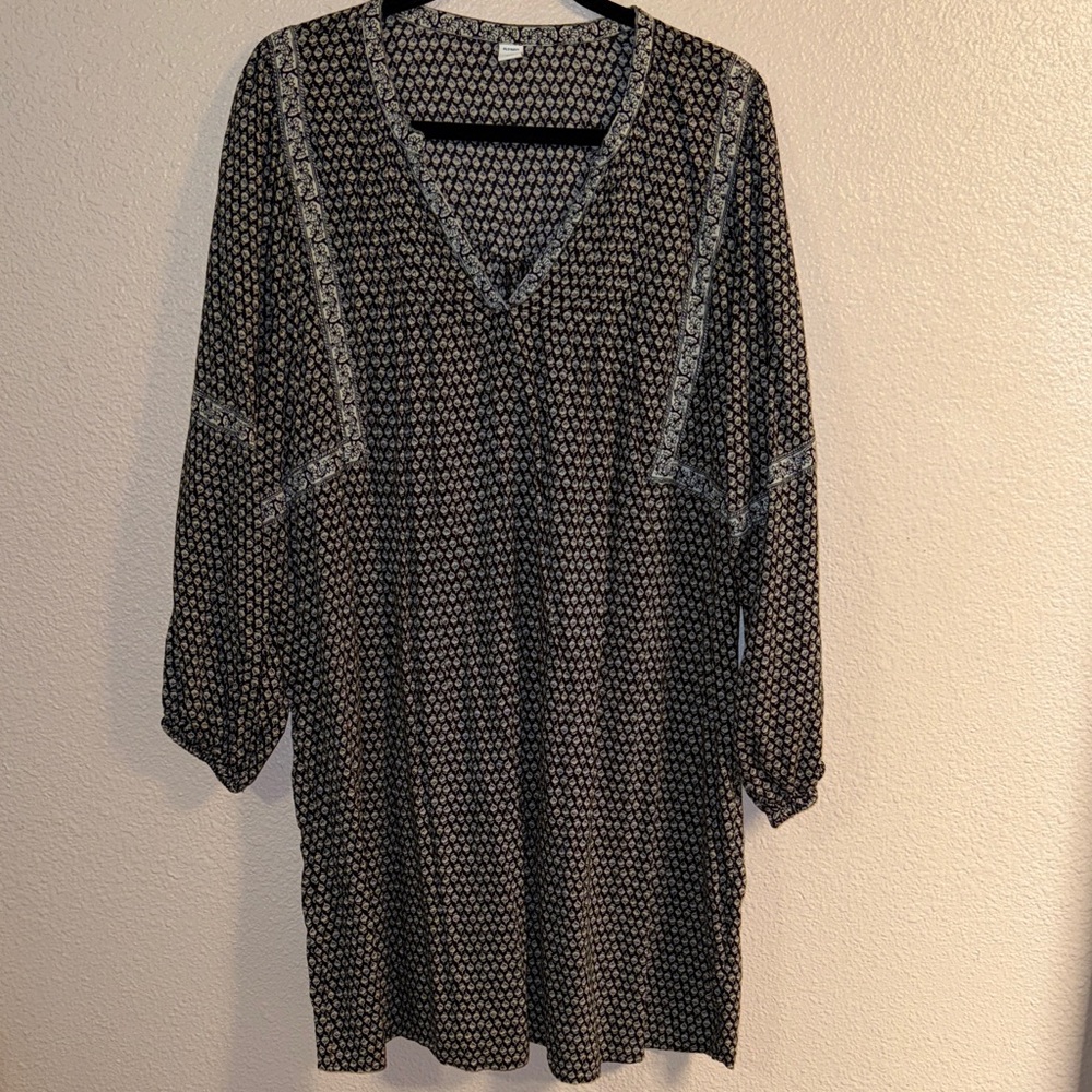 Old Navy Boho Floral Long Sleeve Dress